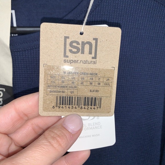 Men’s Size XXL Supernatural Merino Wool Thermal Long Sleeve NWT - Picture 6 of 7